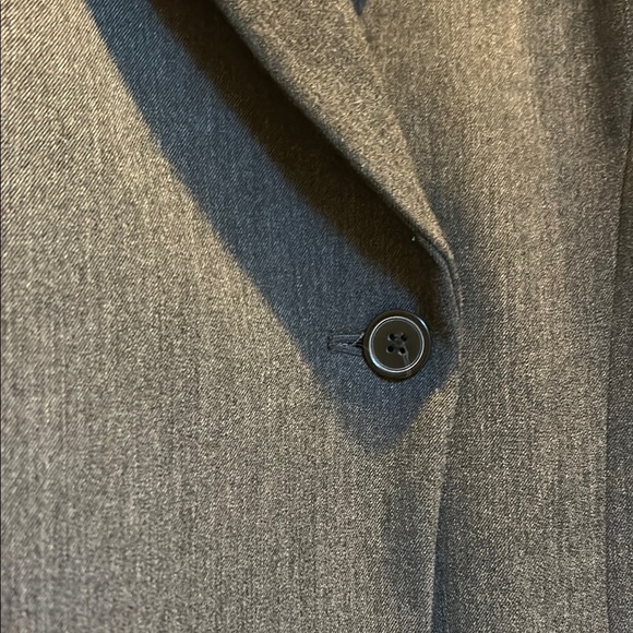 MM Lafleur The Tamar Blazer Longline Light Twill Charcoal Gray 14 - Picture 5 of 12